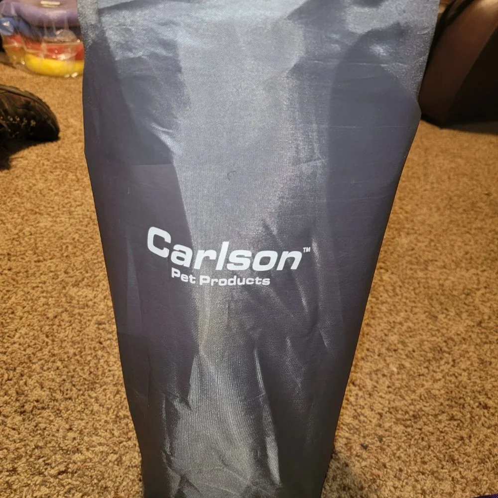 CARLSON portable pup pet bed extra wide Gray New